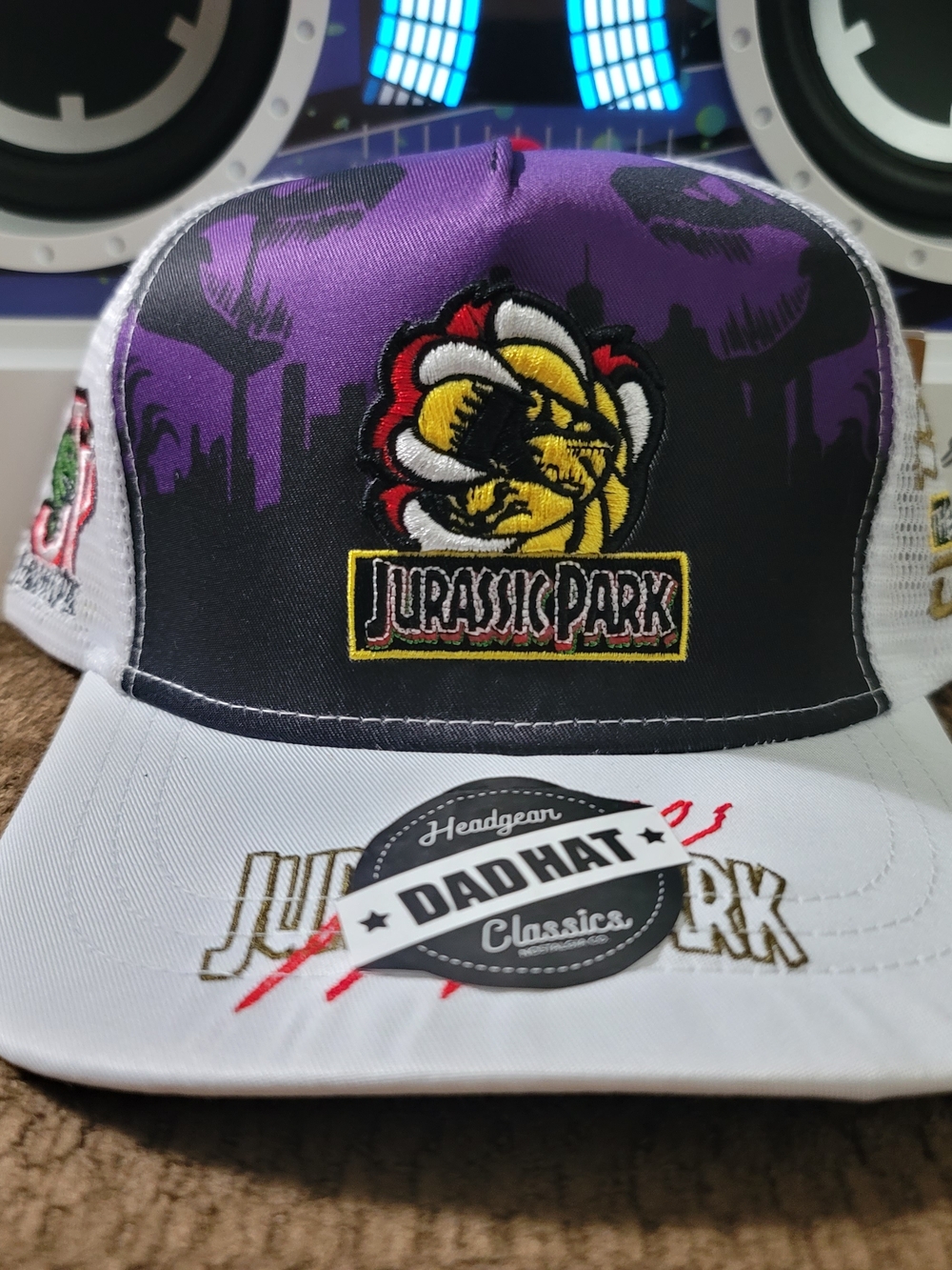 Jurassic Park Trucker Hat - Purple & White - New With tags